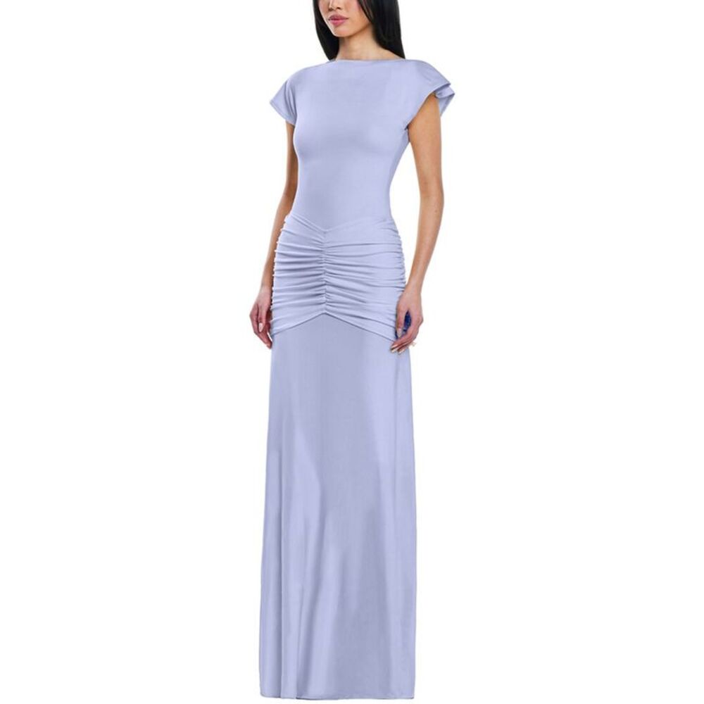 Ow Womens Gaia Maxi Dress, Purple - Picture 3 of 4